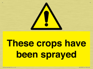 These crops have been sprayed